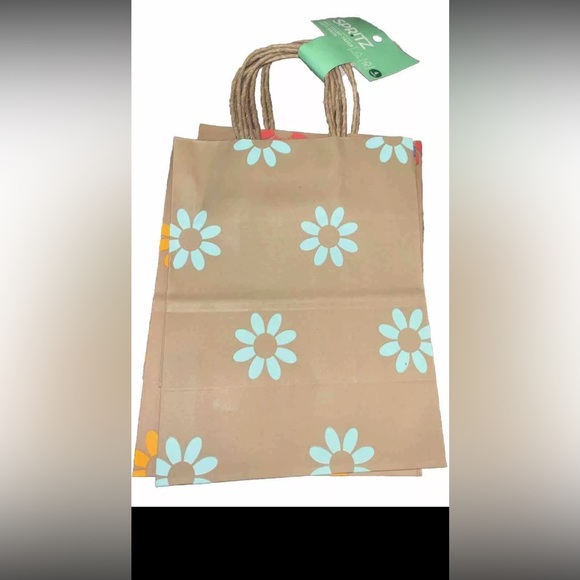 20ct Lot Target Spritz Floral Print Paper Rope Handle Gift Bags Lot 5 Packs 20ct - Picture 2 of 5
